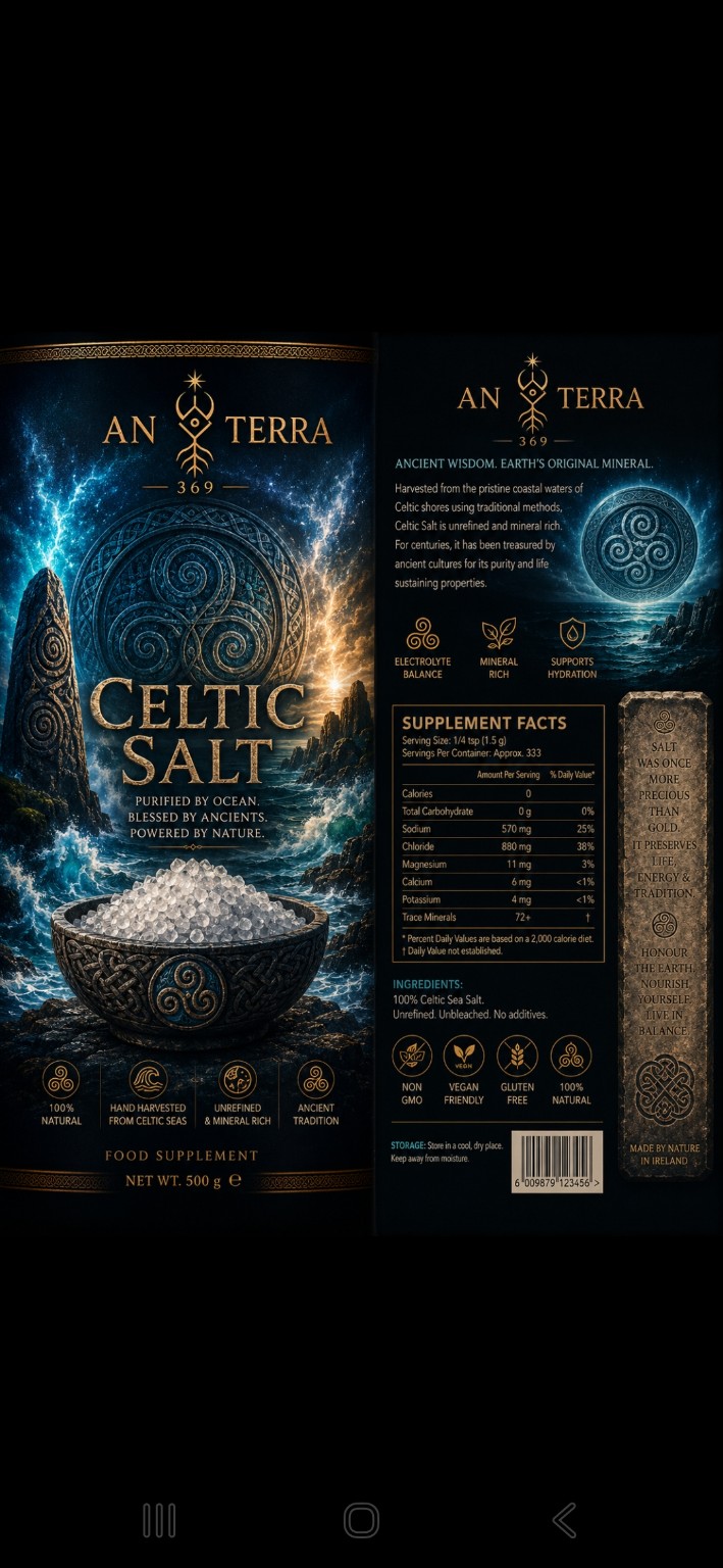 An.Terra Celtic Salt blue ocean product concept