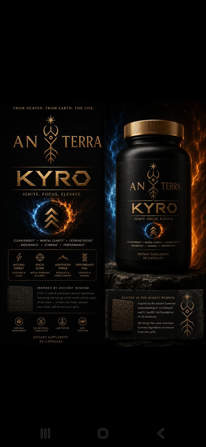 An.Terra KYRO black and gold product concept
